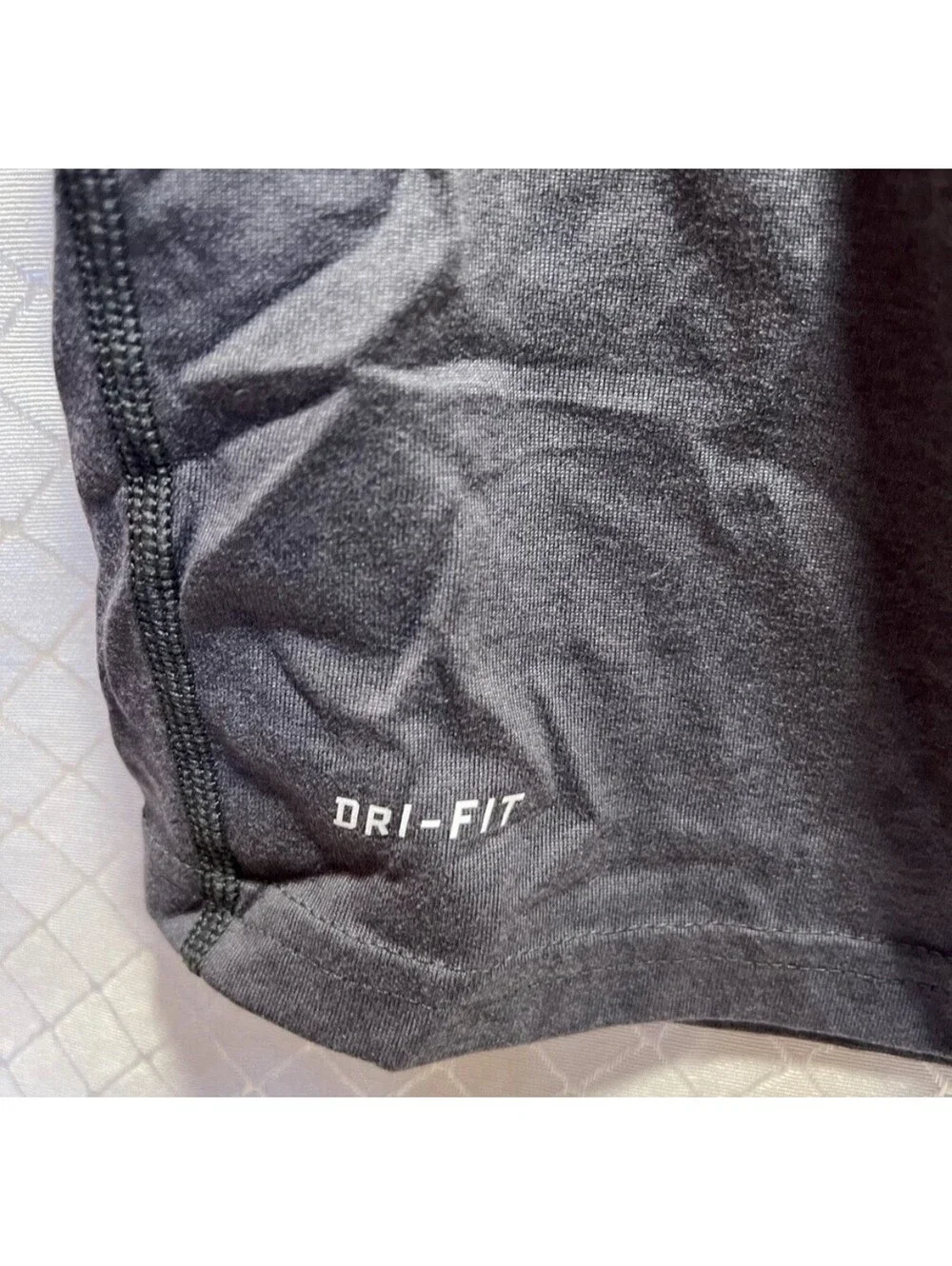 Nike Dry Fit Youth Med. Grey With Geometric Nike Swoosh